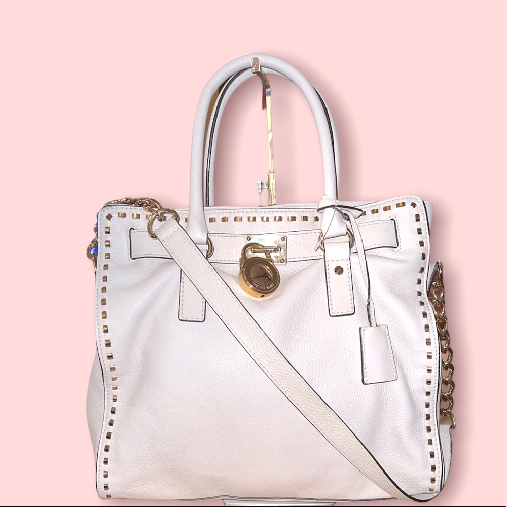 Michael Michael Kors Large Hamilton Whipstitch Tote BAG PURSE